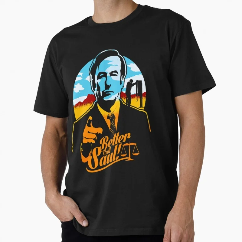

Retro Crime Movie Better Call Saul Gift t shirt 0502 Men's 100% cotton O-Neck Short Sleeve Graphic clothes All size tee S-6XL