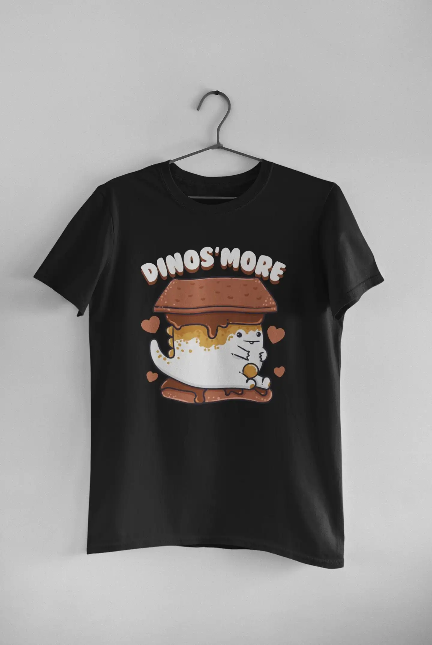 Smores Camp T Shirt Camping Lover Fire Dinos'More