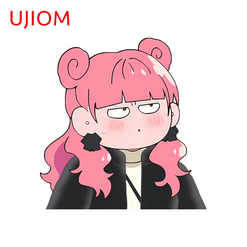 UJIOM Q Edition Miyu Wall Sticker Chic Rolling Eyes Bedroom Wardrobe Accessories Decal Personality Wallpaper Home Decor for Kids