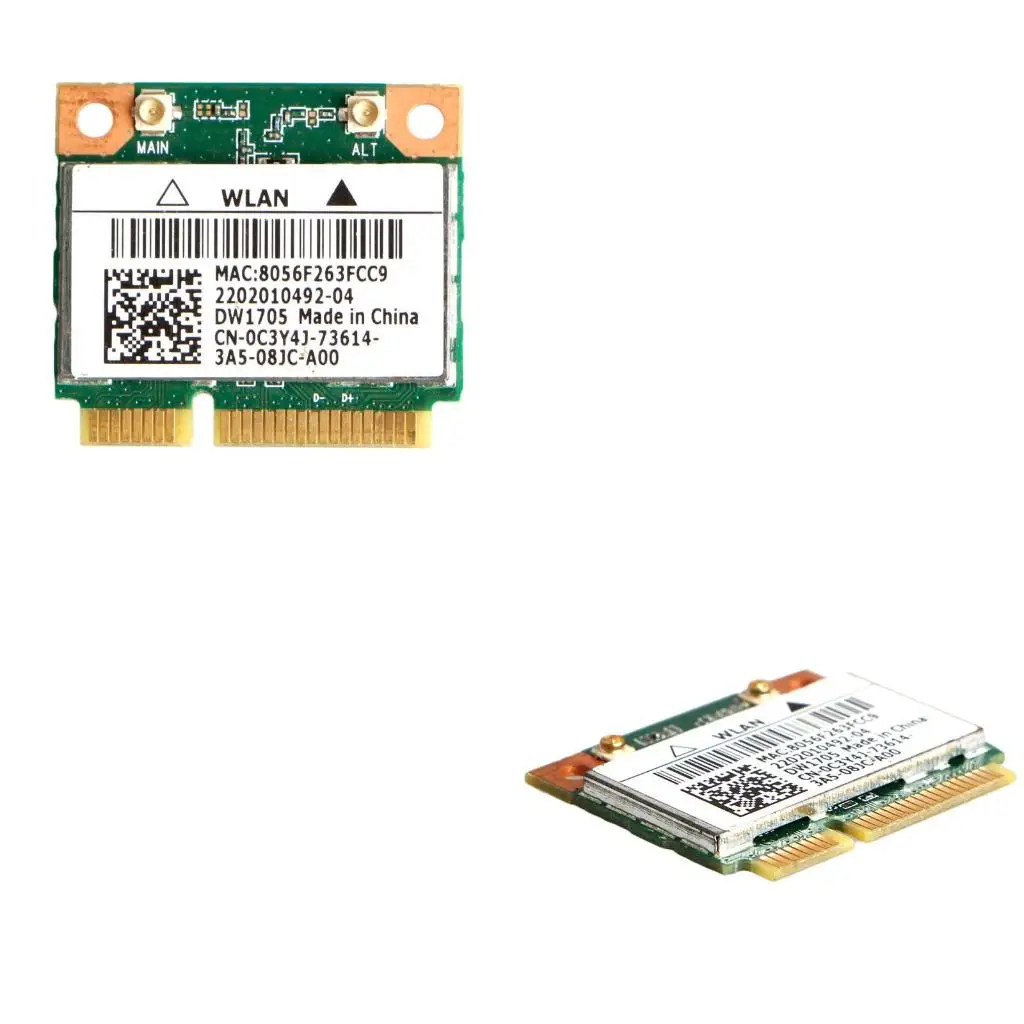 

Wireless Card Inte Atheros Wlan Mini PCI-E WIFI Adapter For Dell DW1705
