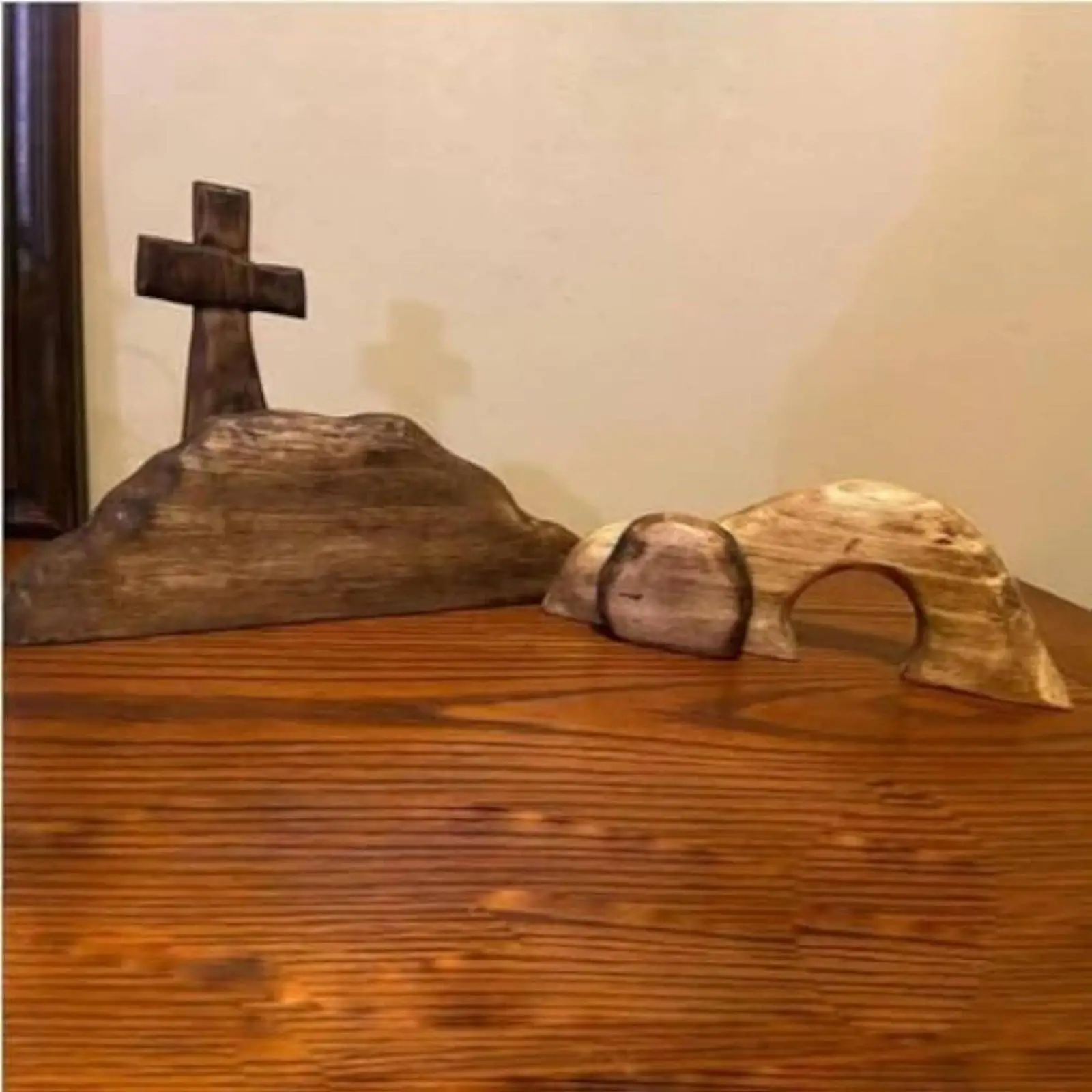 Ensemble de tombe de la Résurrection en bois à monter soi-même, ensemble de décoration de tombe de la Résurrection, cadeau religieux