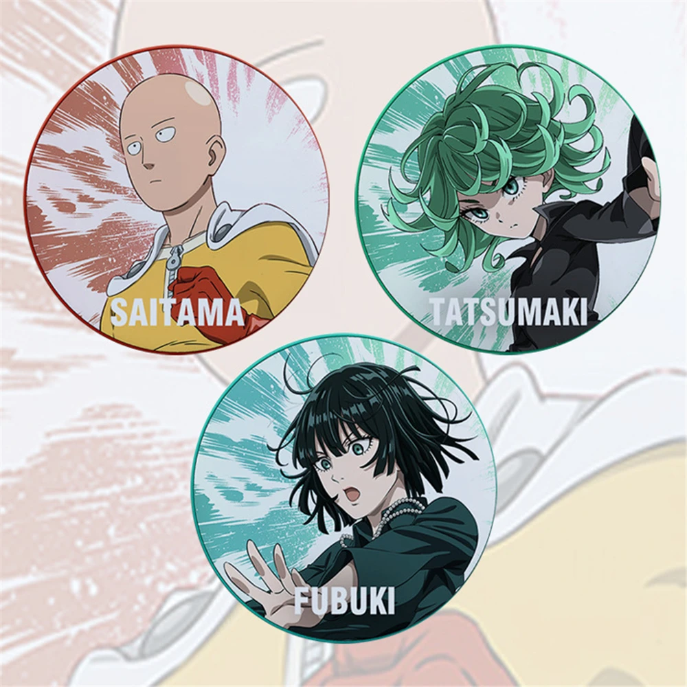 

58 мм аниме One Punch Man Сайтама Генос БЛАСТ Тацумаки Косплей Костюм Значок Булавка SPTE Жесть Брошь ﻿ Опора Gilf