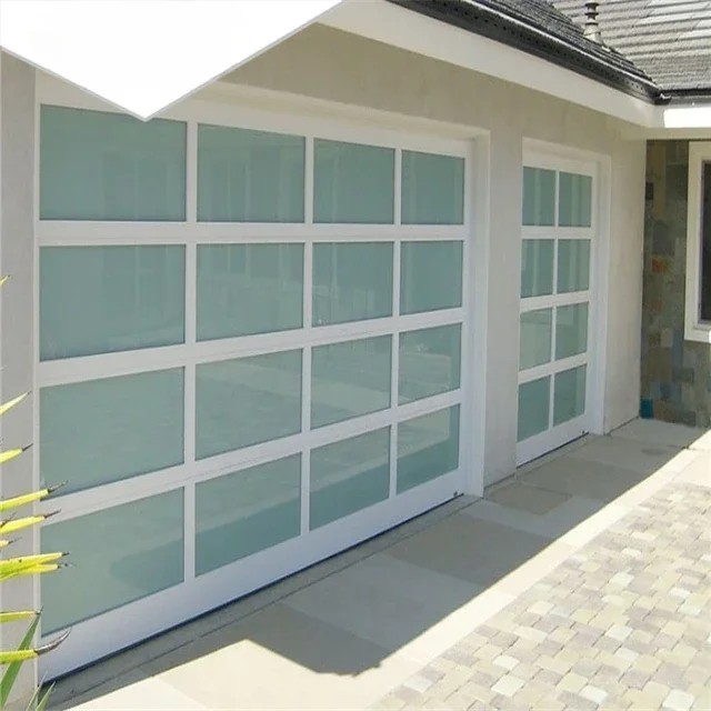 

Black metal frame folding glass garage door factory direct sales modern garage door galvanized steel other doors