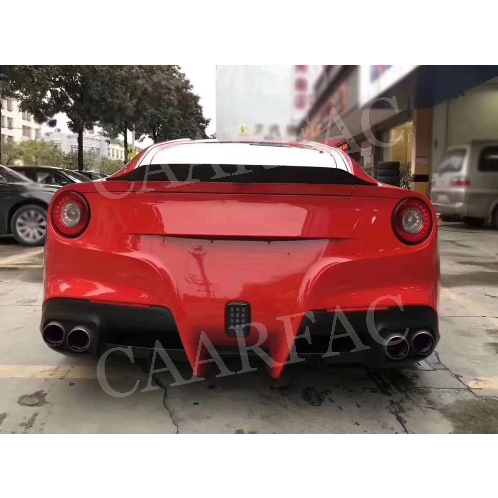 Carbon Fiber Rear Boot Duck Spoiler Case for Ferrari F12 Berlinetta 2013 2014 2015 2016 FRP Wings Car Styling