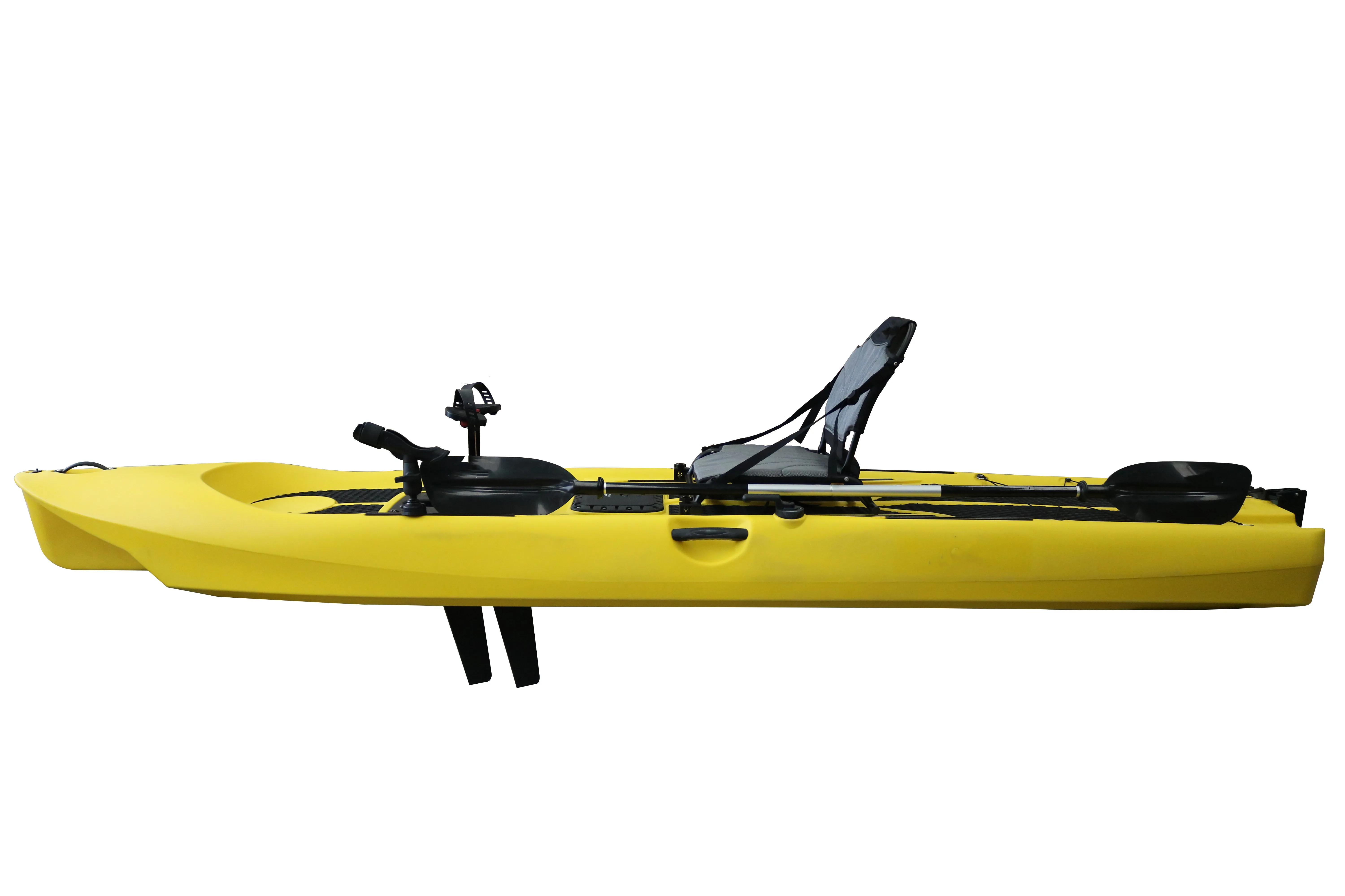 Materiale di alta qualità Impermeabile antiscivolo 12 piedi SUP Sit on Top Kayak da pesca con pedali