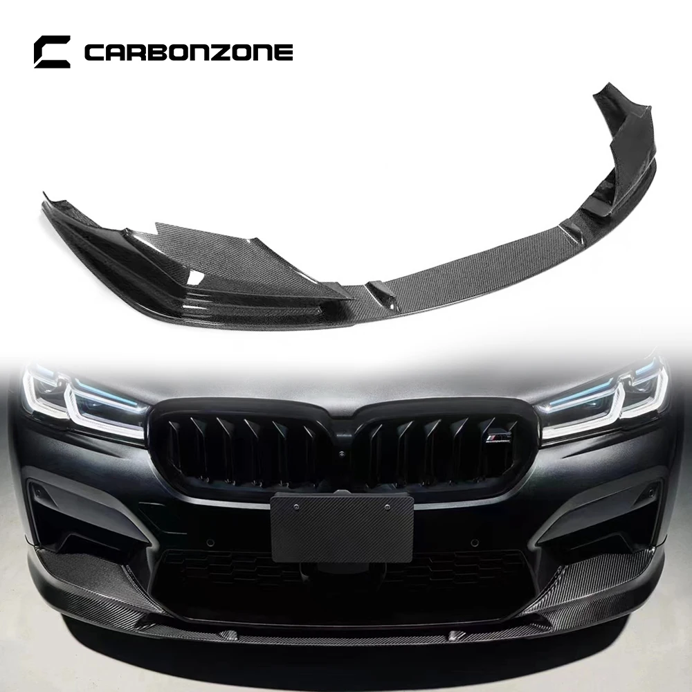 

LCI Style Real Carbon Fiber Front Bumper Lip for BMW M5 F90 Shovel Diffuser Splitter Body Kit Car Accessories