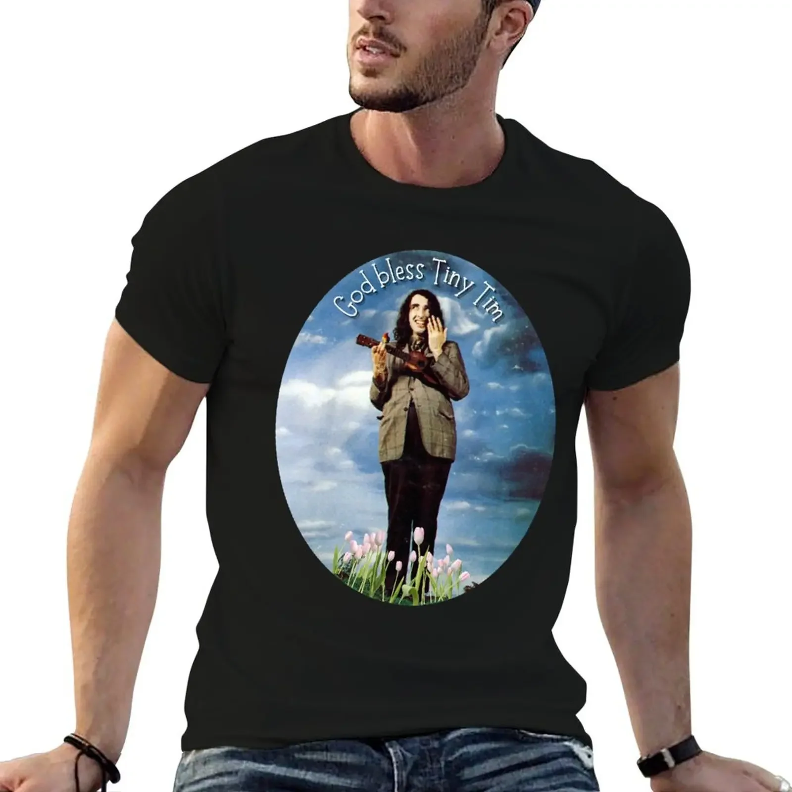 God Bless Tiny Tim - Tulips T-Shirt korean fashion anime figures mens champion t shirts