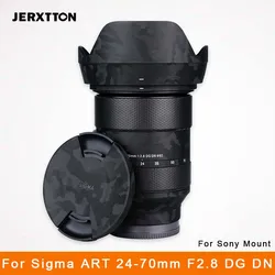 For Sigma ART 24-70mm F2.8 DG DN Decal Skin 3M Vinyl Wrap Film Lens Protective Sticker Protector Coat for Sony Mount Camera