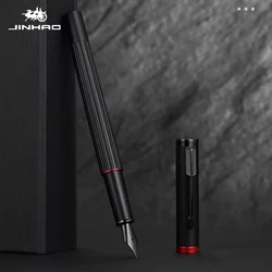 Jinhao-金属製万年筆、筆記用インクペン、黒と赤、EFペン先、学生、ビジネス、オフィス、学用品、文房具、88a、pk 75、82