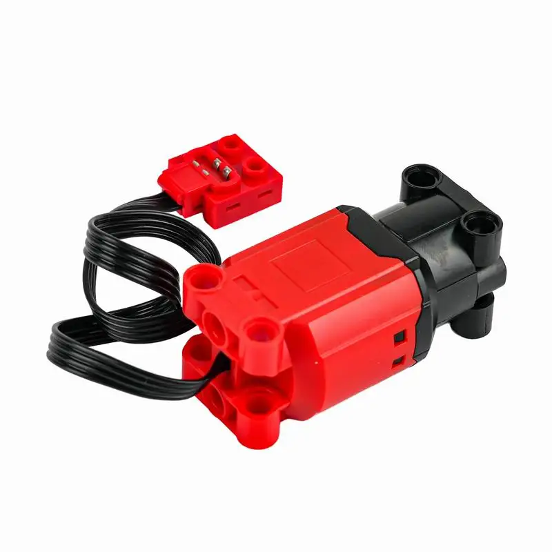 Motor 88003 L rojo más Motor con función de potencia de alto par para bloques de construcción MOC DIY coche/camión/Robot Compatible con las principales marcas