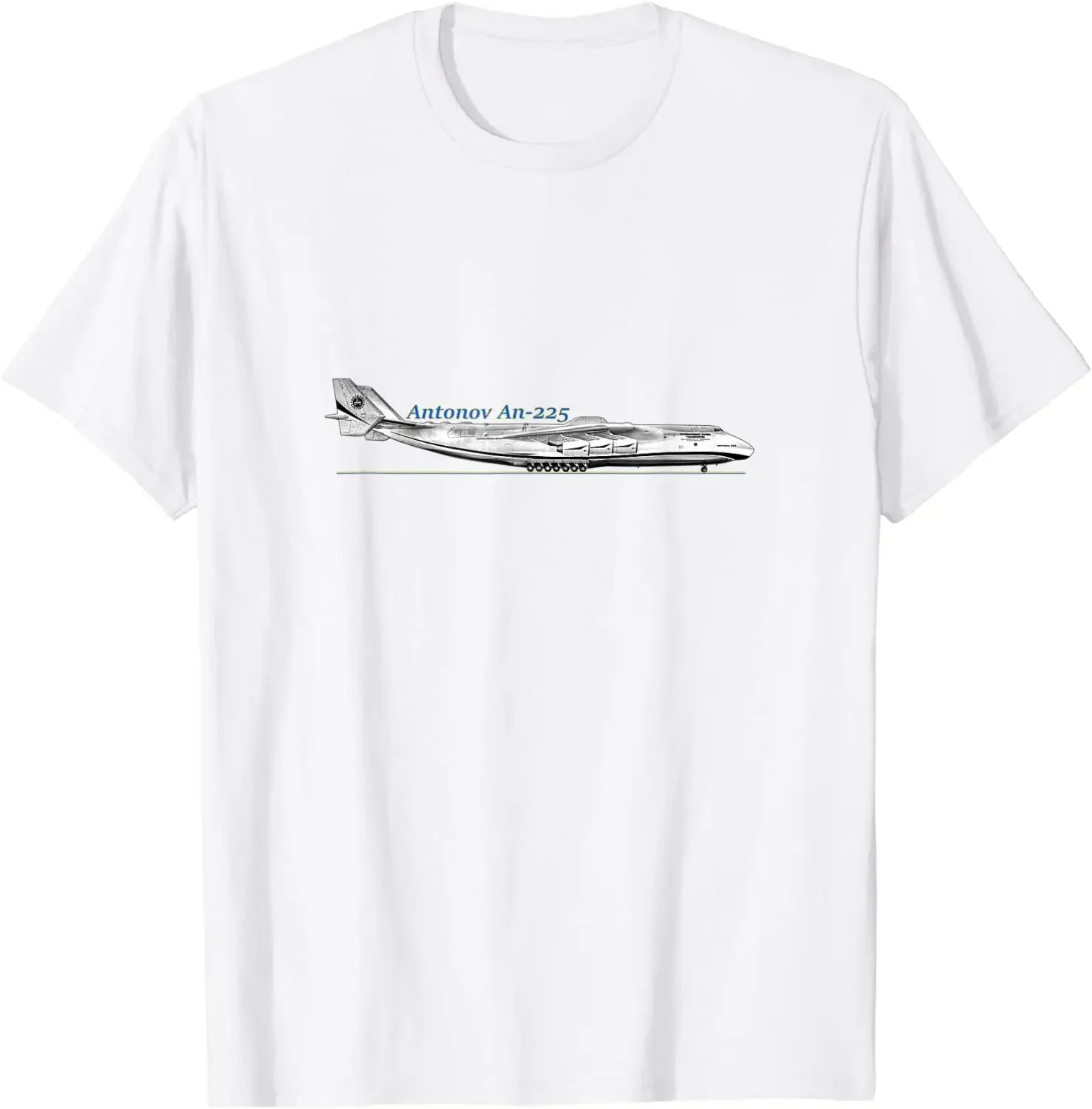 Ukraine Antonov AN-225 Mriya Strategic Cargo Aircraft T Shirt. Short Sleeve 100% Cotton Casual T-shirts Loose Top Size S-3XL