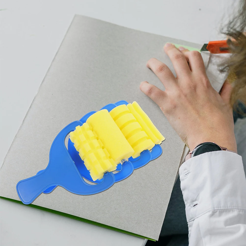 

16pcs Sponge Paint Brushes for Kids Craft Supplies Children Roller Foam Coating Wall Brush Roller DIY Painting Tools