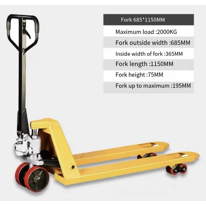 

Portable Manual Scissor Forklift Pallet Jack 2/3/5 Ton Hand Truck for Transporting Goods
