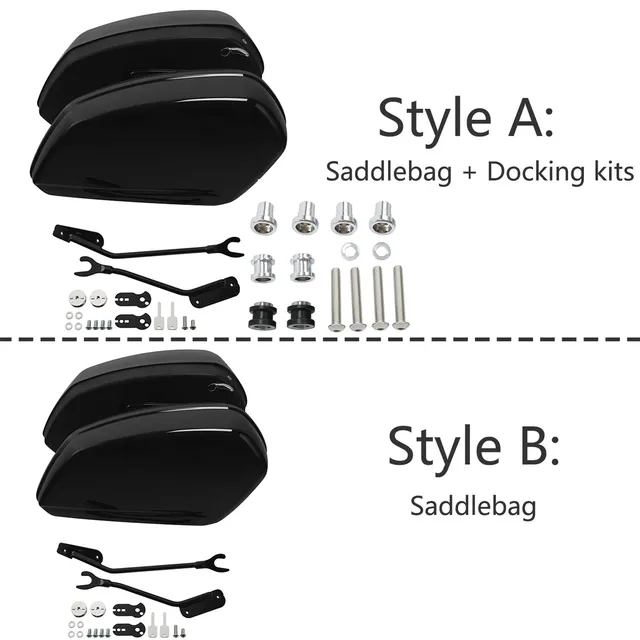 Twarde sakwy zestawy dokujące dla Harley Street Bob FXBBS Softail Standsrd 2018-2024 bagażnik motocyklowy torby boczne przechowywanie bagażu