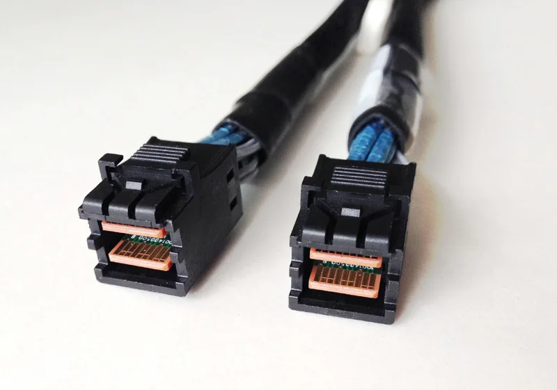 Kabel Mini SAS HD SFF 8643, wewnętrzny kabel SFF-8643 SAS, 50 cm, adapter kabla Mini SAS SFF-8643 na 8643 Molex do dysku twardego komputera — zdjęcie produktu 3