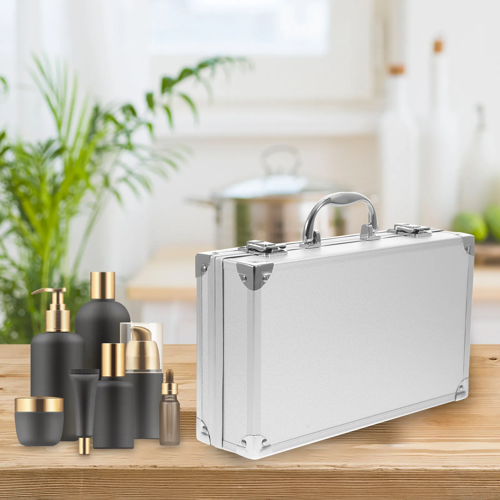 

Прочный легкий алюминиевый ящик для инструментов, многофункциональный портативный кейс для хранения медикаментов, организации хранения, фотооборудования, для дома