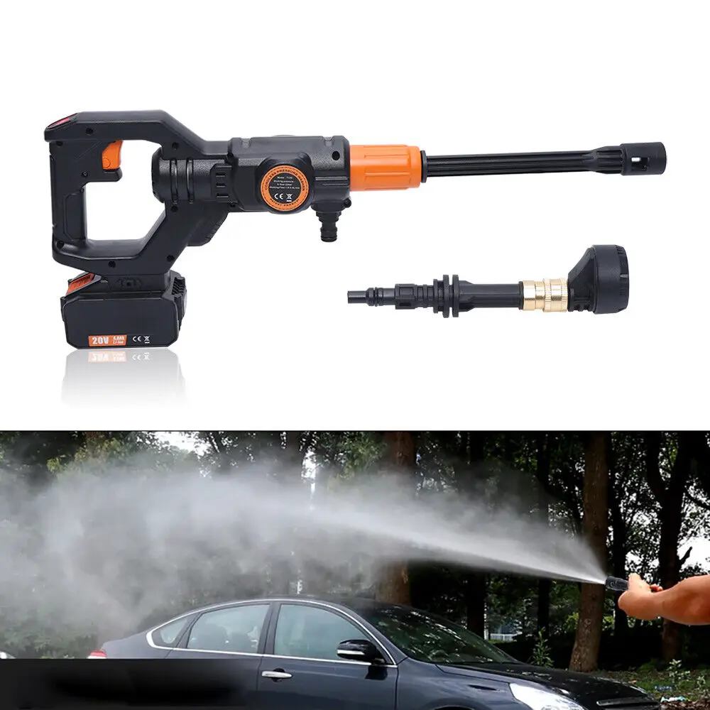 

20V Electric High Pressure Power Washer Machine Hose Car Washer Cleaner with 5m Filter Water Pipe TOP