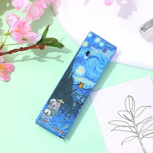 Van Gogh Boyama, Petrol Basın Jel Kalem, siyah mürekkep, OT, Çabuk Kuruyan, Kalemler, kırtasiye, ve 0.5 mm, karton başına 4 adet Kalemin 6 büyük satışı olan van gogh müzesi-6 numara