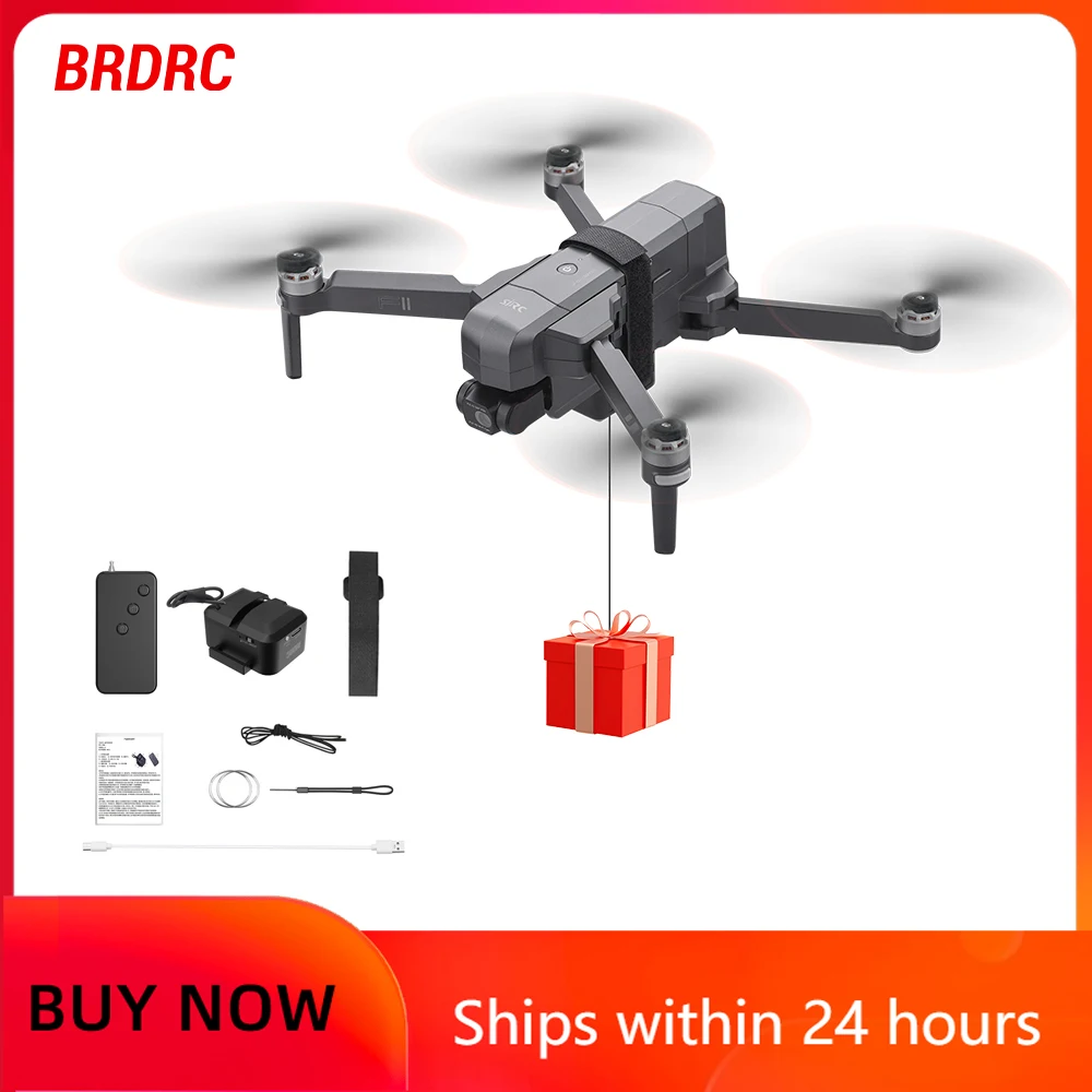 BRDRC Airdrop System for DJI Mini 4K/Mini 4 Pro/Air 3/Mini 3 Pro/Mavic 3/Mavic Pro Drone Thrower Fishing Life Rescue Send Gift