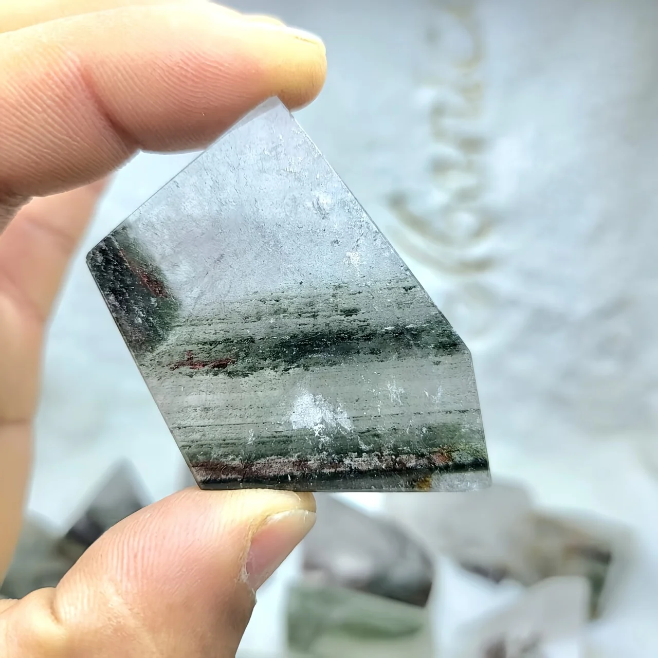 Natural Assorted Garden Crystal Phantom Quartz Soothing Crystal Decorative for Home Office or Bedroom Decor Geological Gifts view 6