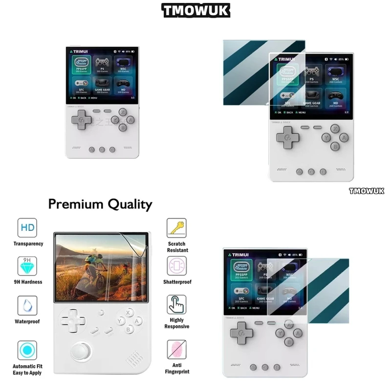 

Anti - Scratch 9H Hardness Tempered Glass Film For TRIMUI BRICK 3.2" High Definition