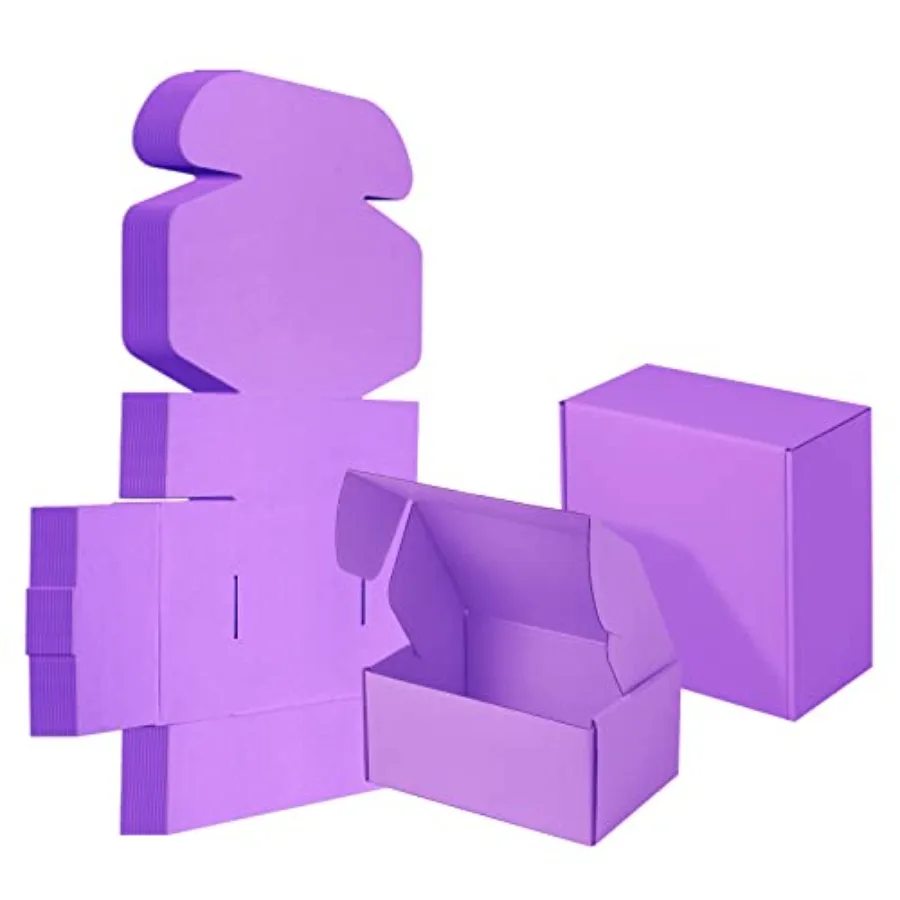 

25 упаковок маленьких почтовых коробок из гофрированного картона для упаковки, почтовых отправлений и литературы для малого бизнеса