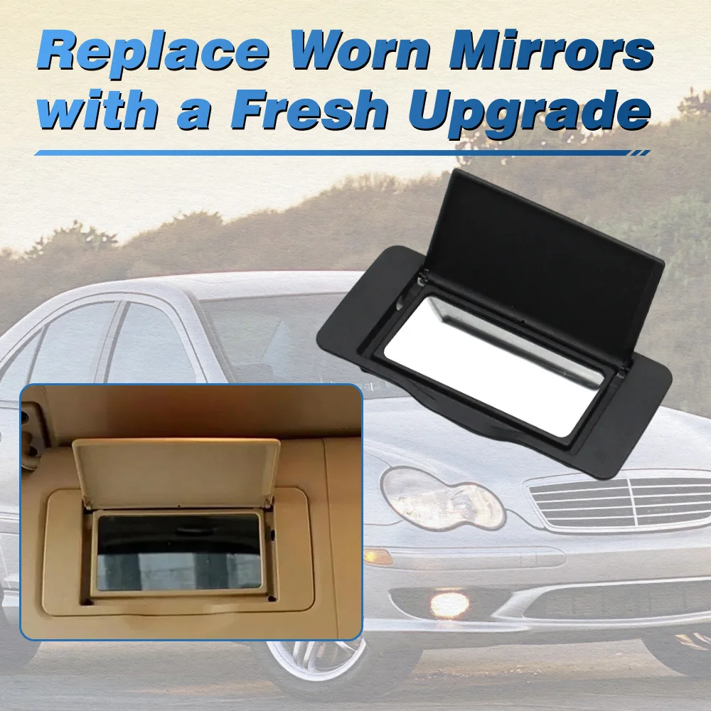 

Автомобильный солнцезащитный козырек для макияжа, косметическое зеркало, чехол для Mercedes Benz W203 C Class 2001 2002 2003 2004 2005-2007 2038102110 LHD