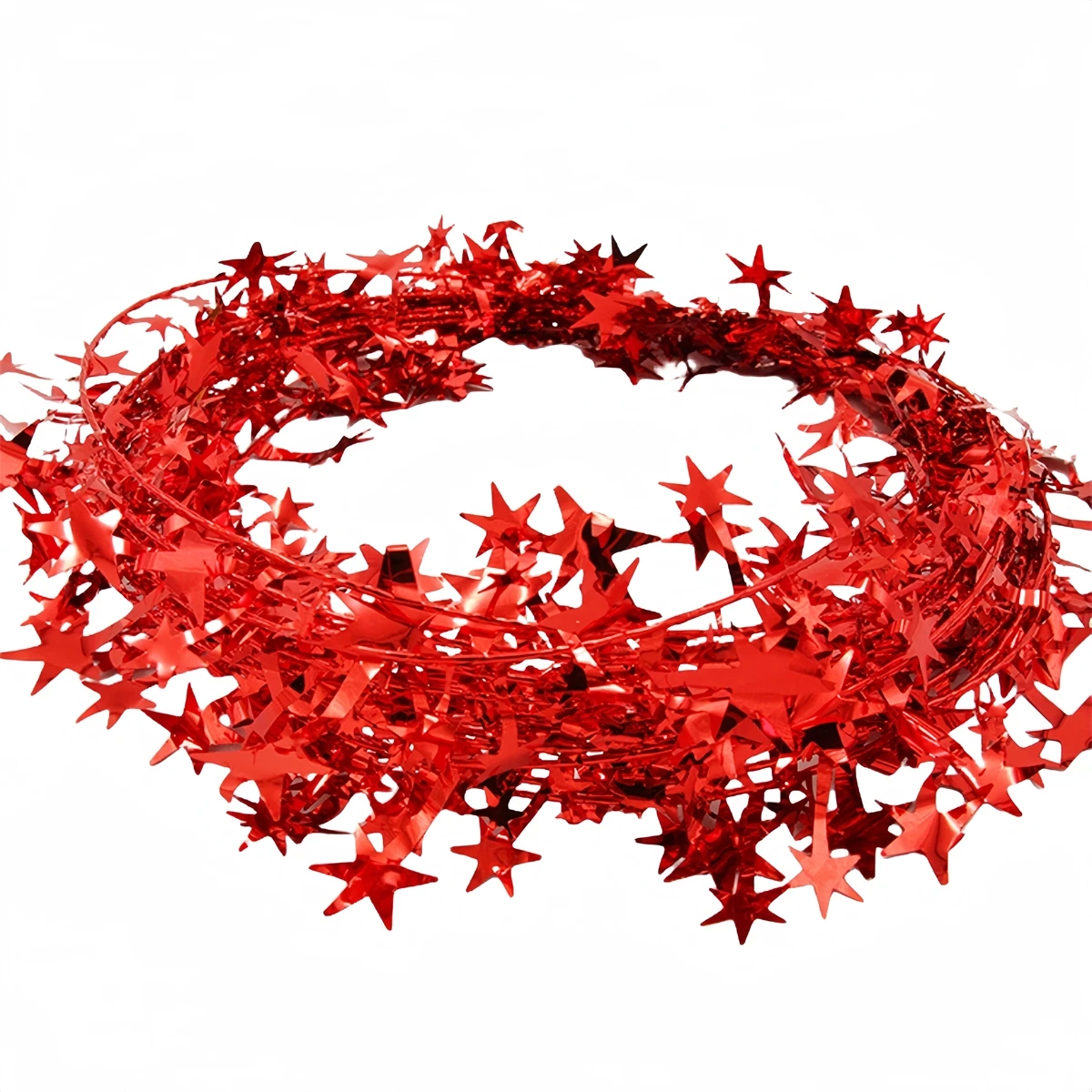 For Christmas Tree DIY Craft Projects Party Decorations Christmas Holidays Flexible Star Garland For Crafts Iron Wire