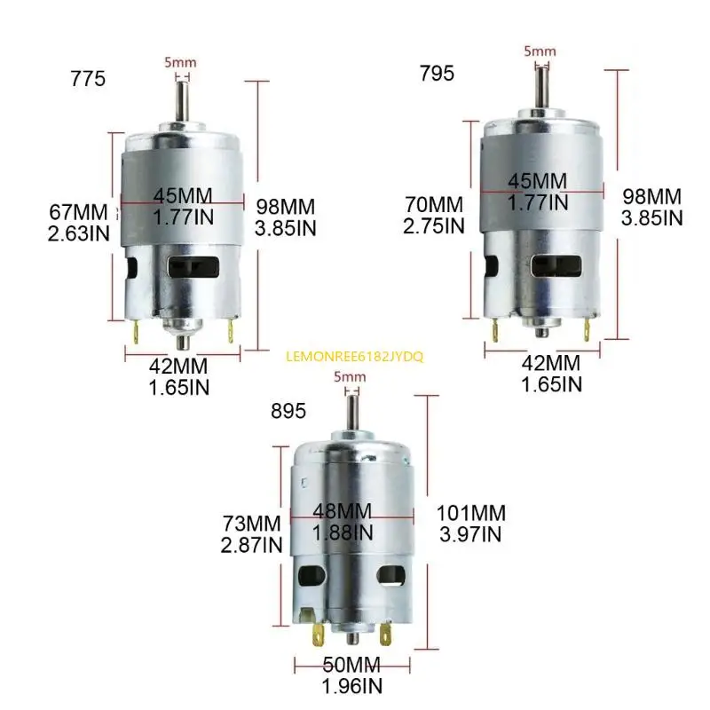 M7DF DC12V 24V 6000-12000rpm 895/795/755 Cuscinetto a a motore coppia potenza potenza