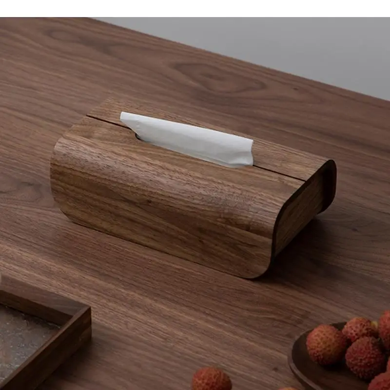 

Simple Wooden Tissue Box Extractable Type Paper Towel Napkin Holders Home Desktop Rectangular Toilet Paper Napkin Boxes Shelves