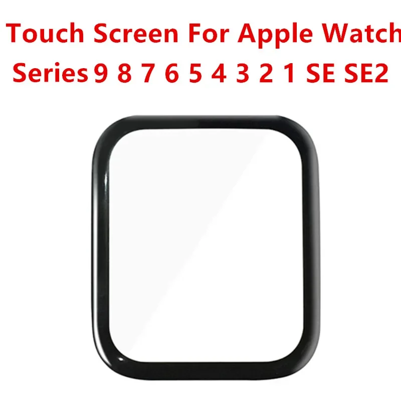 Outer Screen For Apple Watch Series 9 8 7 6 5 4 3 2 1 S9 S8 S7 SE Front Touch Panel LCD Display Out Glass Lens Repair Parts