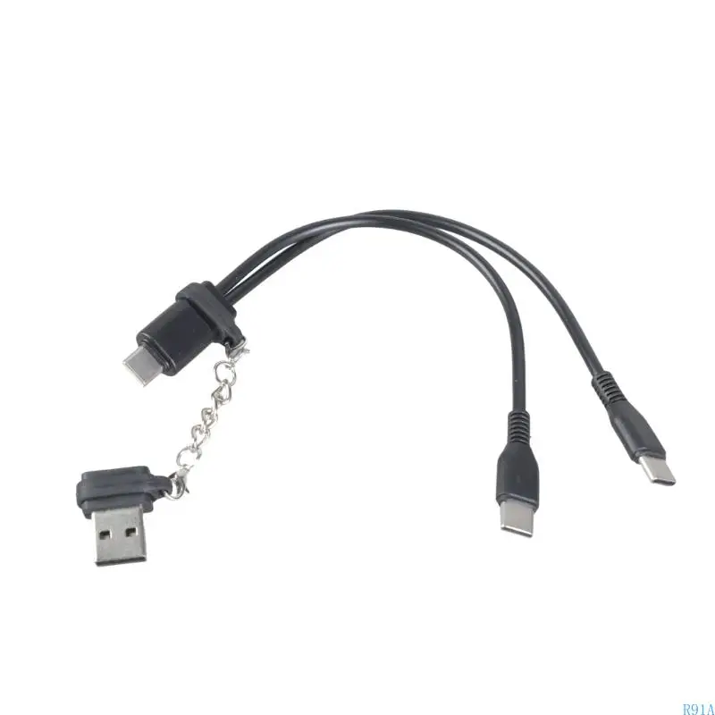 R91A منفذ مزدوج 5 فولت خط شحن USB إنشاء سلك ربط كثيف للاستخدام المستمر #5