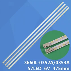 4 pcs LED strip 57 lamp For TX-L42D25E TX-L42E3B TX-L42E3E TX-L42D25E TX-L42D25B TX-L42D26B TX-L42D26E TH-L42D25H