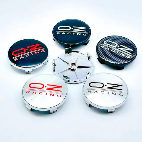 4 Pieces 68mm Car Wheel Center Caps for OZ Racing Alloy Rims, 65mm Rim Center Caps with OZ Racing Emblem, Auto Accessories