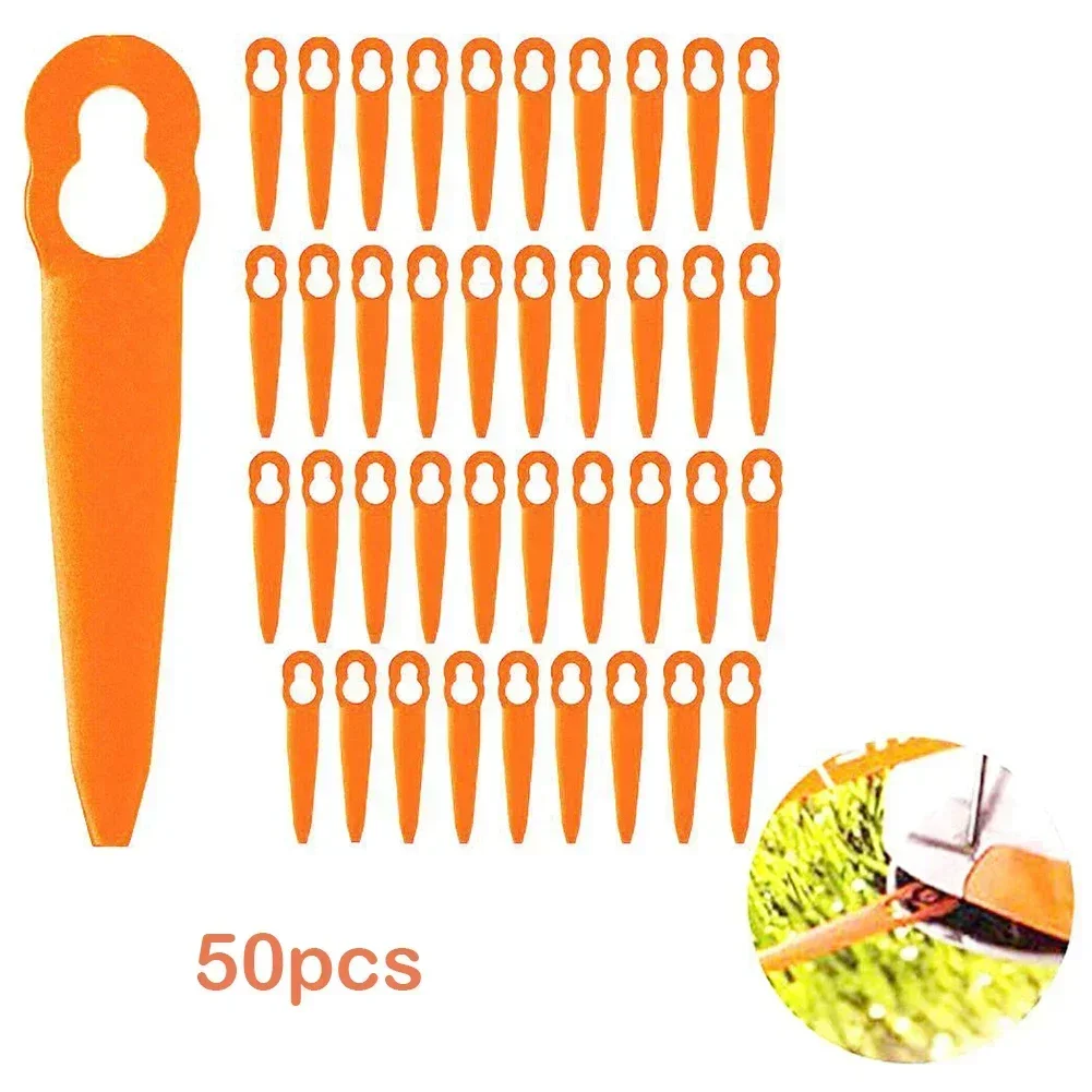 

Plastic Blades Long Lasting Performance 50pc Plastic Blades for FSA 45 Cordless Grass Trimmer Replacement Blades
