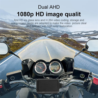 New Motorcycle Dashcam DVR 1080P 120 Degree Dual Wide Angle Waterproof Camera Video Recorder with 24H Parking Monitor