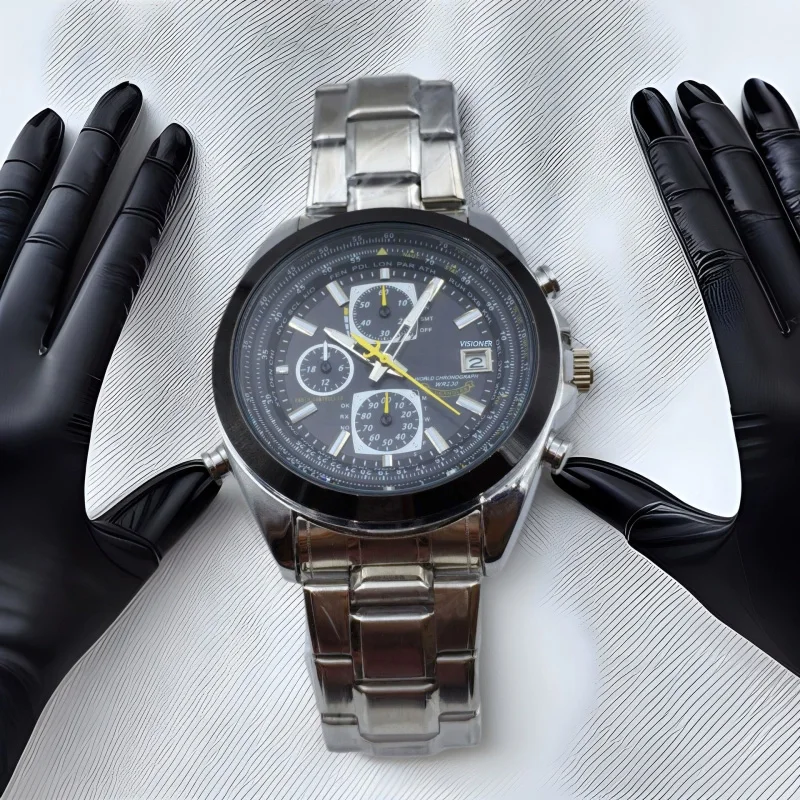 2025 ساعة كوارتز أصلية فاخرة للرجال بتقويم رجالي مقاومة للماء ساعة كوارتز كلاسيكية فاخرة من الفولاذ المقاوم للصدأ ساعة أوتوماتيكية