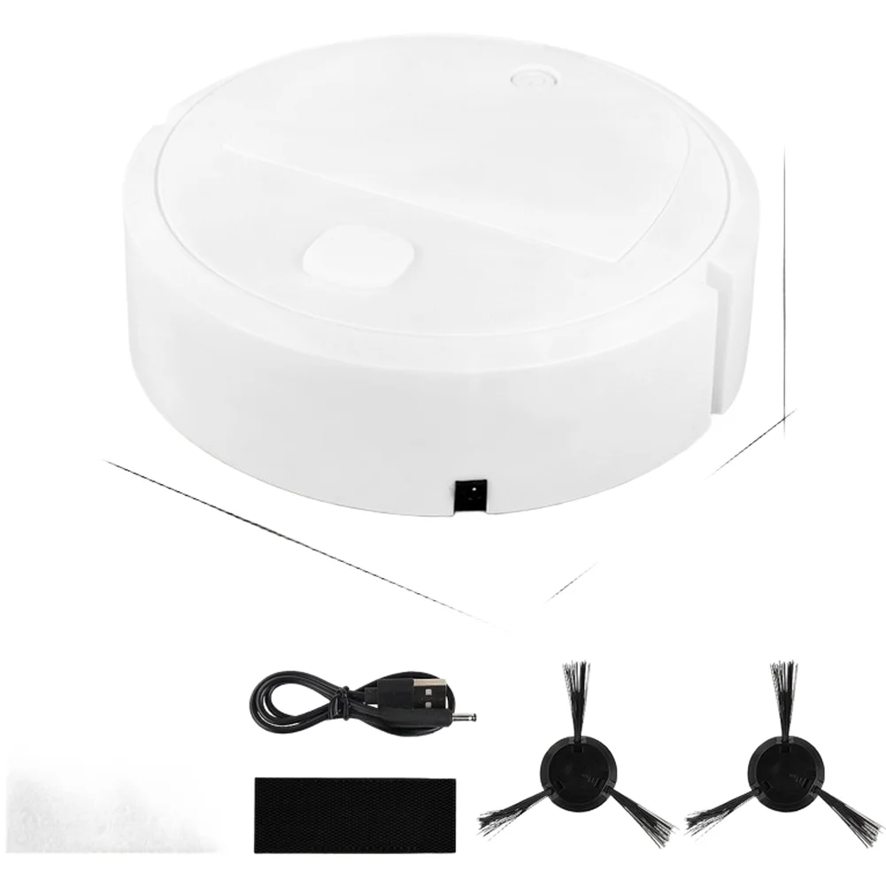 Compact Robot Vacuum Cleaner with ABS Housing Construction and 3 in 1 Functional Design for Household Floor Care