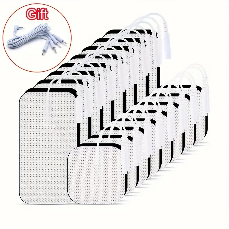 

Physiotherapy Tens Electrodes Pad EMS Muscle Stimulator Patch Reusable Replaceable Non Woven Fabric Self-adhesive Massager Stick