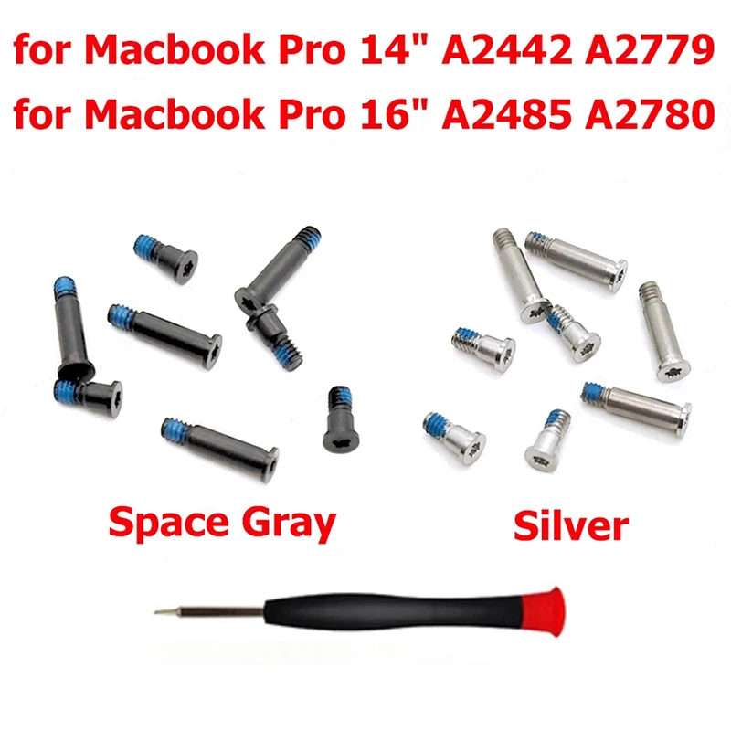 New Silver Space Gray Bottom Case Screw Screws For Macbook Pro 14