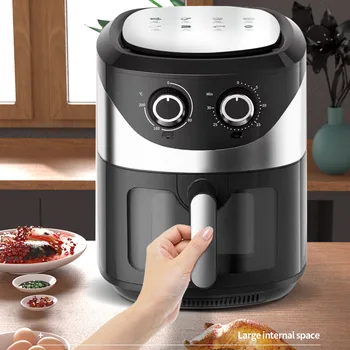 Image Air fryer multifunctional french fry electric oven with visual window, home intelligent touch fryer