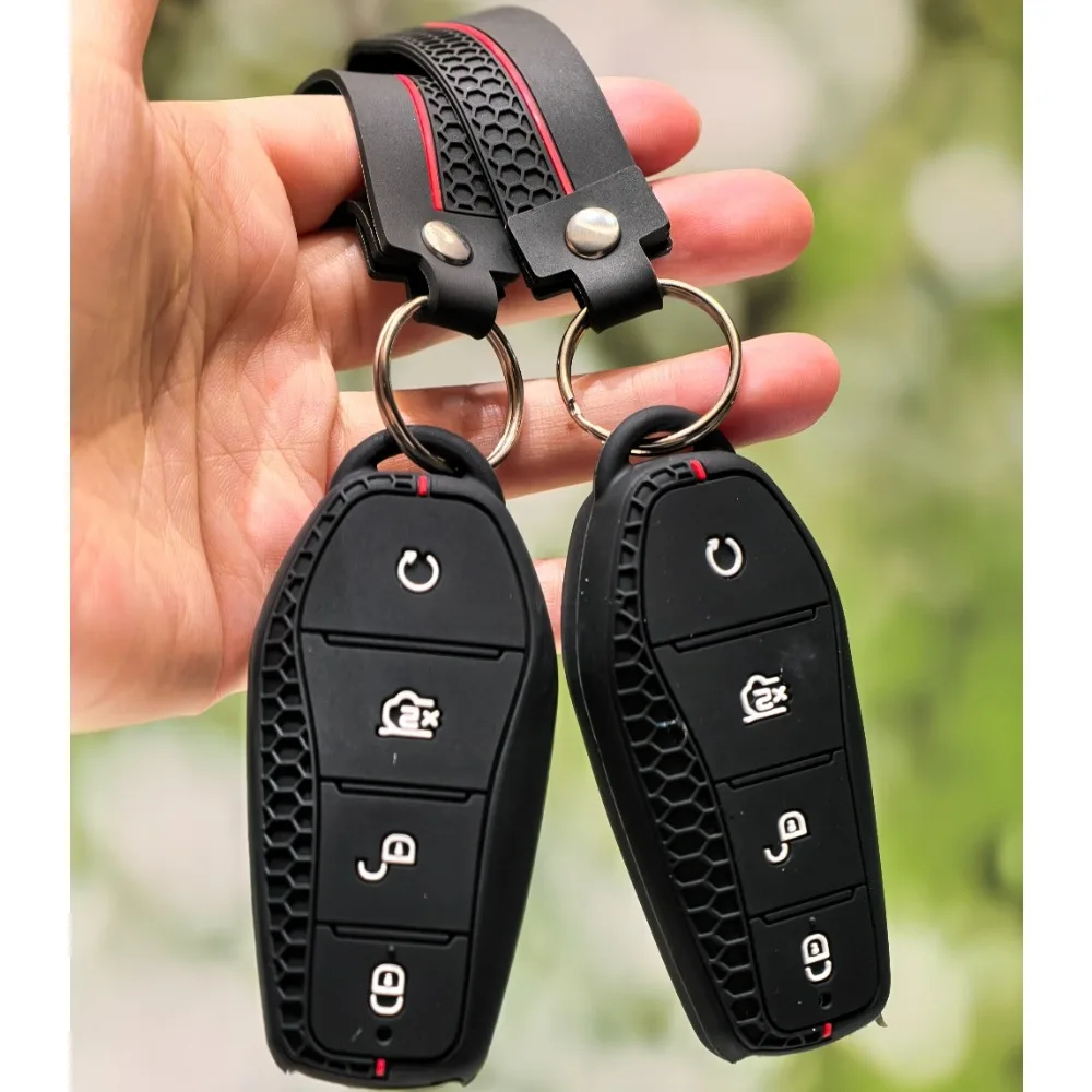 حامل سيليكون سلسلة مفتاح حافظة مفتاح السيارة غطاء ل BYD Atto 3 Han EV دولفين سونغ برو ماكس تانغ DM يوان دولفين E2 تشين بلس