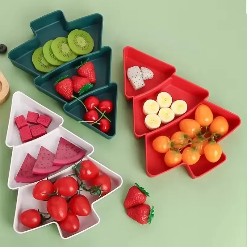 

Home Party Christmas Tree Fruit Candy Snacks Plate Merry Christmas Party Decorations For Navidad Noel Xmas Gifts Happy New Year