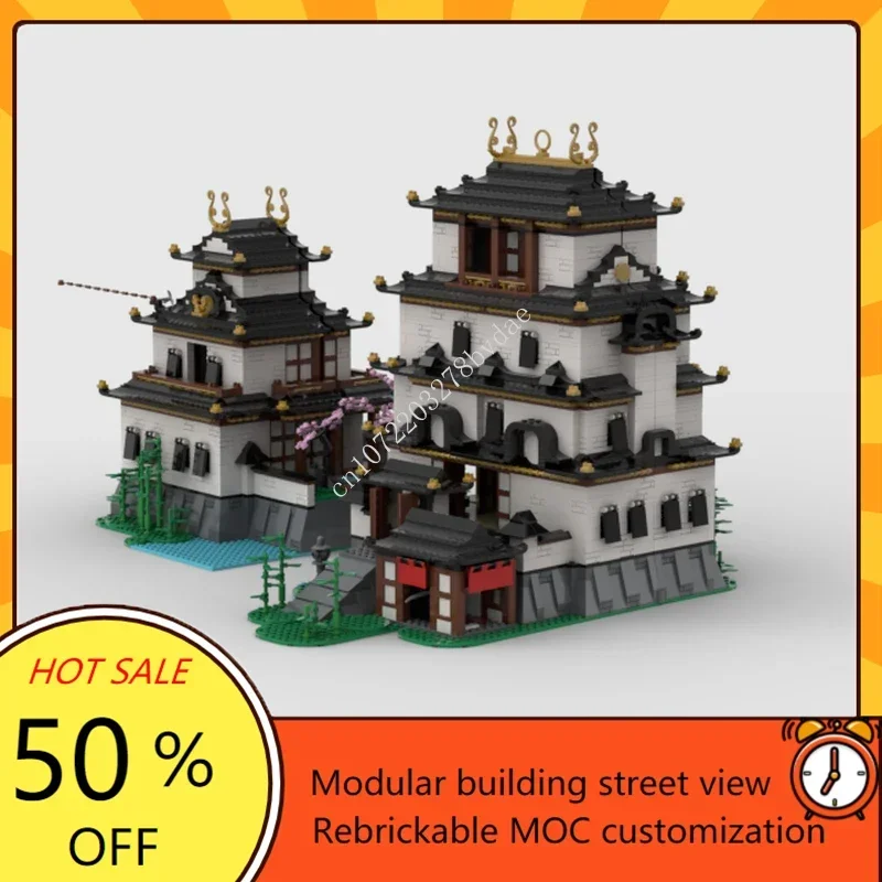 

5239PCS Customized MOC Medieval Samurai Stronghold Castle Model Building Blocks Technology Bricks DIY Assembly Kids Toys Gifts