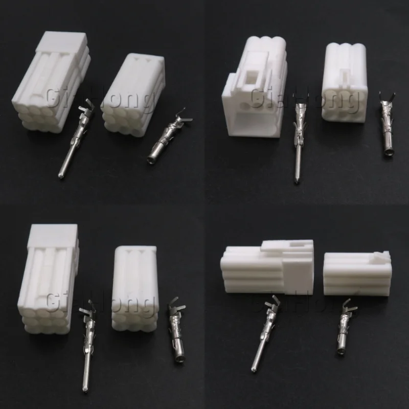 1 Set 9 Ways Automobile Parts 928523-1 AC Assembly Electrical Connector 928522-1 Car Plastic Housing Male Plug Female Sockets