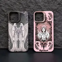 Luxury Retro Angel Magic Girl Phone Case for OPPO Realme 5 8 8i 9i 10 11 Pro C12 C15 C20 C21Y C31 C33 C35 C53 C55 C65 5G Matte