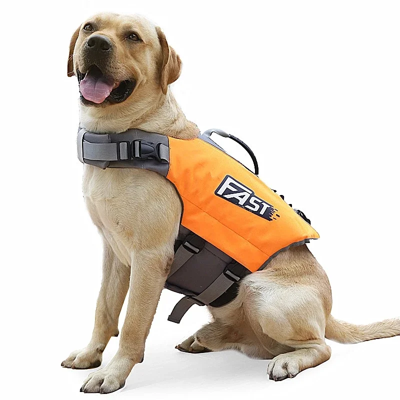 Dog Life Jacket Super Buoyancy Pet Life Vest for Swimming Lifevest with Safety Control Rescue Handle Pet Dog Life-Saving Clothes