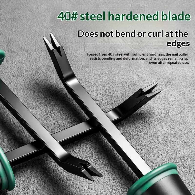 【L】1Pcs Pry Bar Steel Tack Lifter Staple Remover Nail Puller Pallet Demolition Woodworking Crate Box Opener Hand Tool
