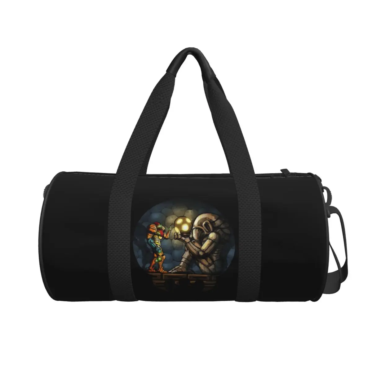 

The First Chozo Metroid Samus Aran Large Duffle Gym Bag Waterproof Duffle Travel Bags Handbags Fitness bag