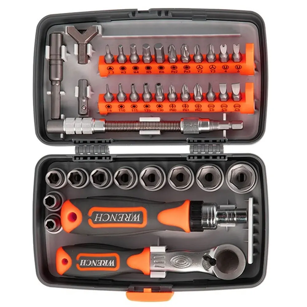

38 in 1 Labor-Saving Ratchet Screwdriver Set Household Combination Magnetic Hardware Toolbox Screw Driver Kit Bits Torx